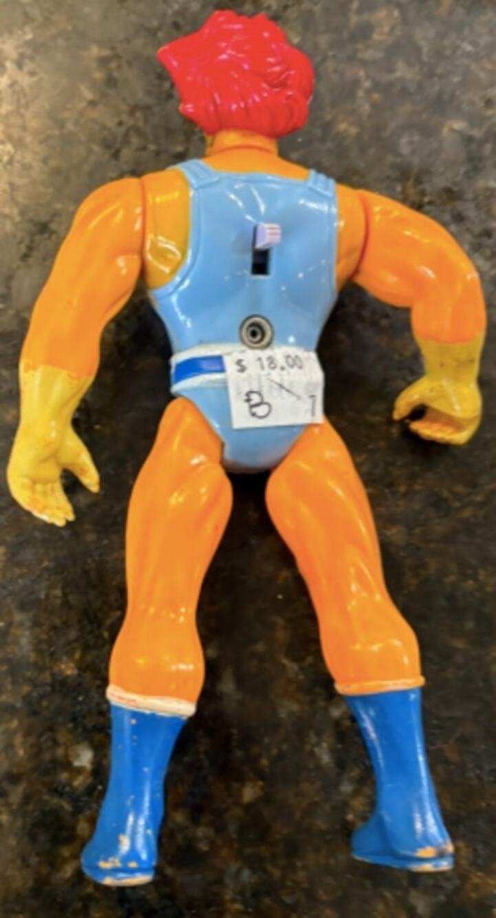 Vintage 1985 LJN ThunderCats Lion-O Action Figure Loose Incomplete